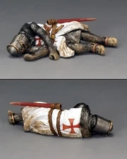 MK122 Wounded Crusader Knight Soldier by King & Country (RETIRED) New in Box