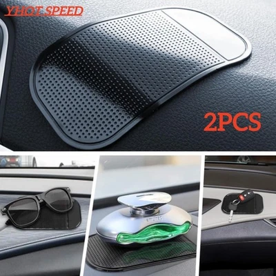 EONSCREEN 2x Anti Slip Dashboard Mat Dash Pad Phone GPS Keys Holder Sticky Rubber Car UK