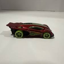2014 Hot Wheels Side Draft Red Green Wheels 2014 Hot Wheels Side Draft Red Green Wheels