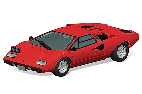Aoshima 1/24 The Super Car No.01 Lamborghini Countach LP400 1974 Model Kit New