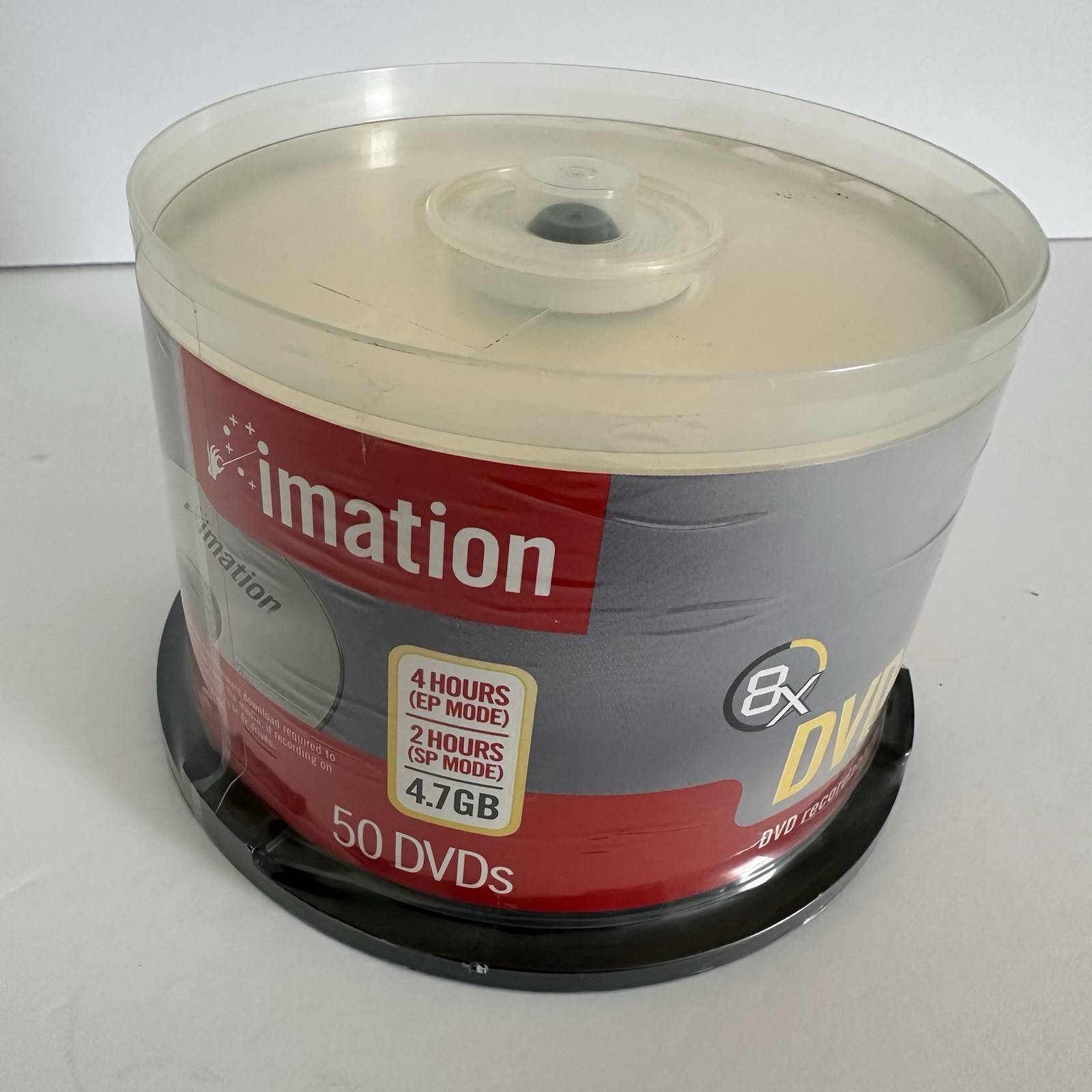 50 Pack Imation 8X DVD-R 4.7GB EP/SP Mode Blank Media Recordable Discs NIB