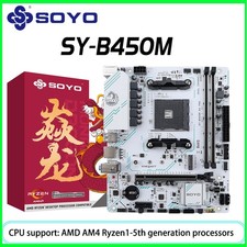 SOYO New AMD B450M Motherboard Dual-channel DDR4 Ryzen 1000-5000 5600 5600G CPU 