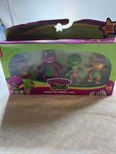 Barney's World Hey Friends Pack Set 4 Toy Figures JHB26 Mattel Fisher Price- NEW