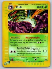 Muk 23/147 Rare Aquapolis Pokemon Reverse Holo Lightly Played