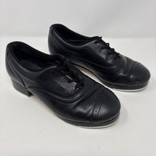 Bloch Jason Samuels Smith Professional Black Leather Tap Shoes- Women s Size 6