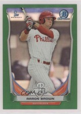 2014 Bowman Draft Chrome Green Refractor 39/150 Aaron Brown #CDP83 0ue1