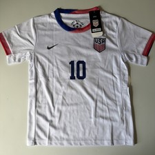 Nike USA Pulisic 10 Soccer Jersey 2024 White Home Youth 24 NWT
