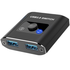 BiDirectional USB 3.0 Switch 1 In 2 Out / 2 In 1 Out Switcher 2 Computers PC