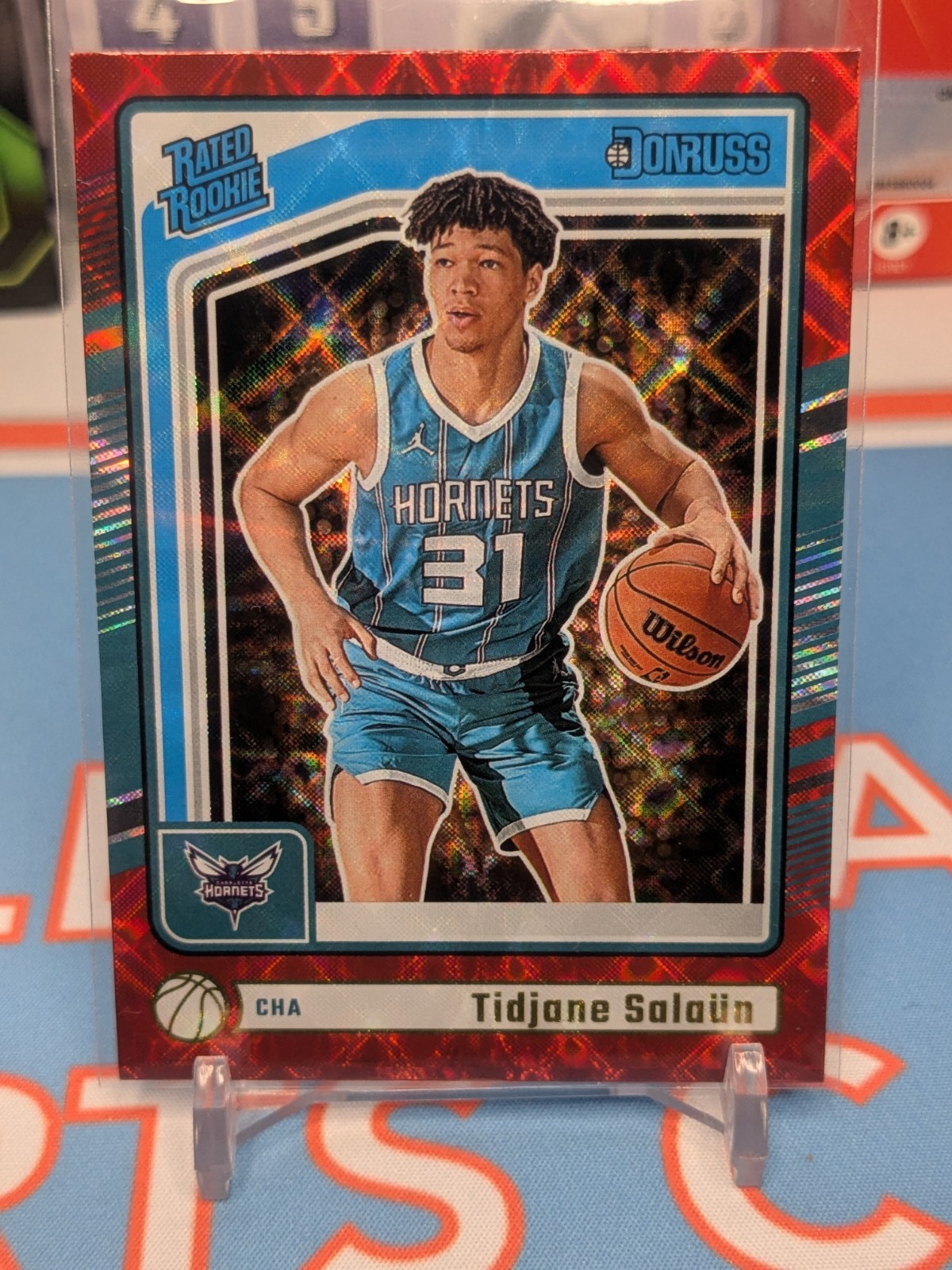2024-25 Donruss - Rated Rookie Tidjane Salaun #229 International Hornets