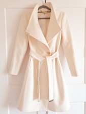 Ted Baker White Kikiie Wool & Cashmere Belted Wrap Coat UK 10 TB 2