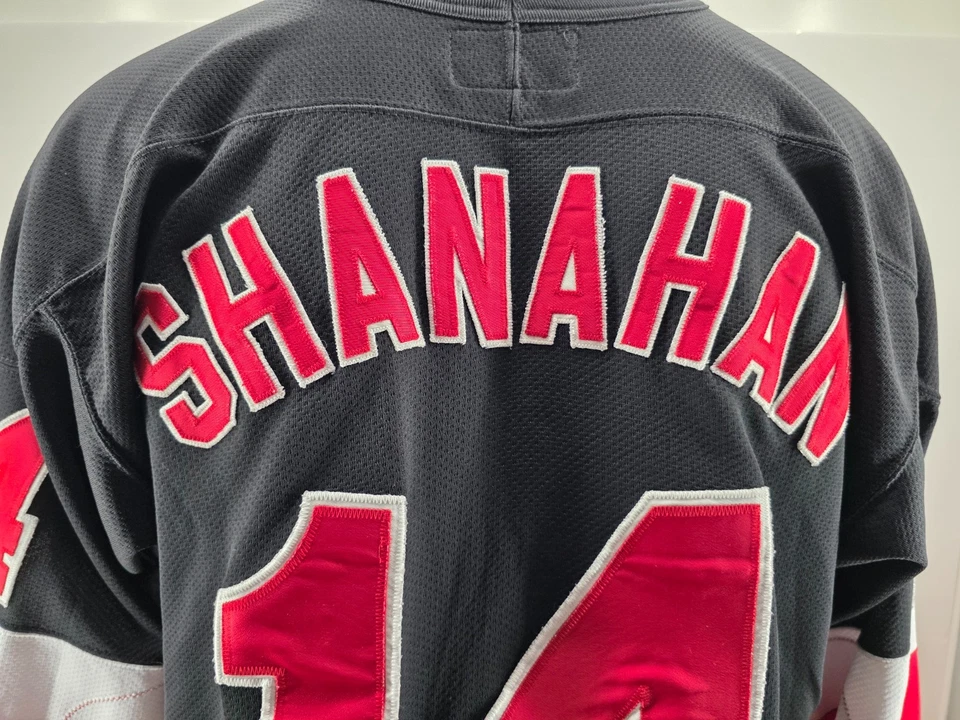 Camiseta Vintage Detroit Red Wings Brendan Shanahan Preta Rara Tamanho XL - Imagem 4 de 4