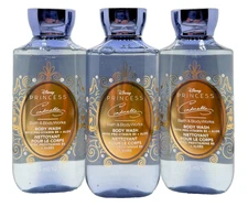 Bath & Body Works Lot of 3 Disney Princess Cinderella Body Wash Shower Gel 10 oz