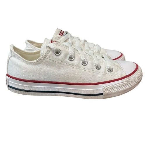 Scarpe basse bianche Converse Chuck Taylor unisex bambina ragazzo 13
