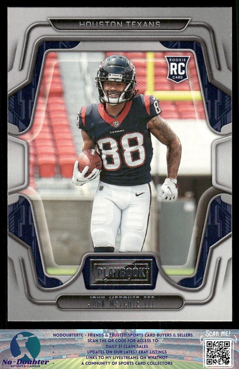 2022 Panini Playbook #117 John Metchie III RC RC Texans 6.2L
