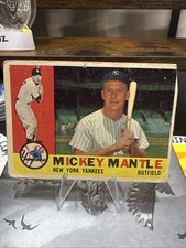 1960 Topps Mickey Mantle #350 Yankees HOF Card