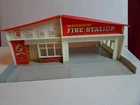 1960s Matchbox MF-1-A Fire Station Building by Lesney, England, Red Roof