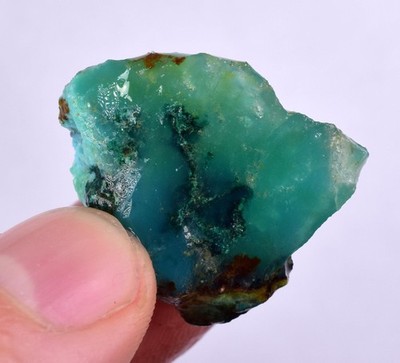 9,4grs GEM SILICA CHRYSOCOLLA Emeraldine Lily Mine Peru Quartz Malachite S139