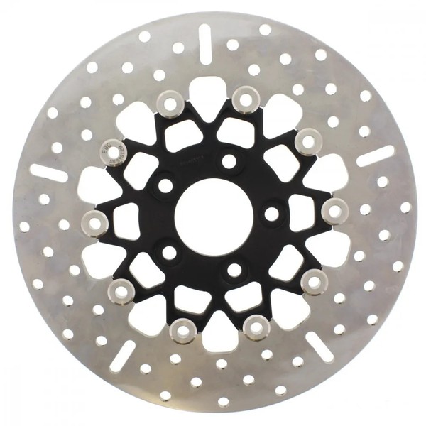 Bremsscheibe Hinten Schwarz FüR Harley Davidson Fxdb 1584 Dyna Street Bob 2008-1-image