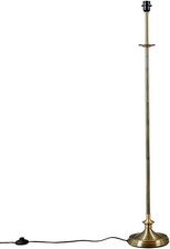 Antique Brass Floor Lamp Base Traditional Tall Standing Light E27 Vintage