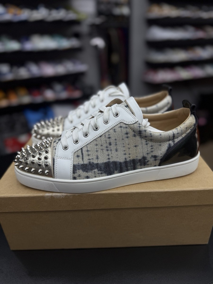 Christian Louboutin LOUIS JUNIOR SPIKES Low Top Sneaker 45.5EU