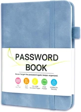 Password Keeper Book with Alphabetical Tabs，4.3"X5.7" Small Password Books for S