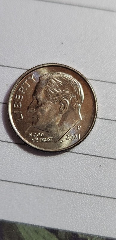 2021 P Roosevelt Dime Brilliant Uncirculated Coin. BEAUTIFUL