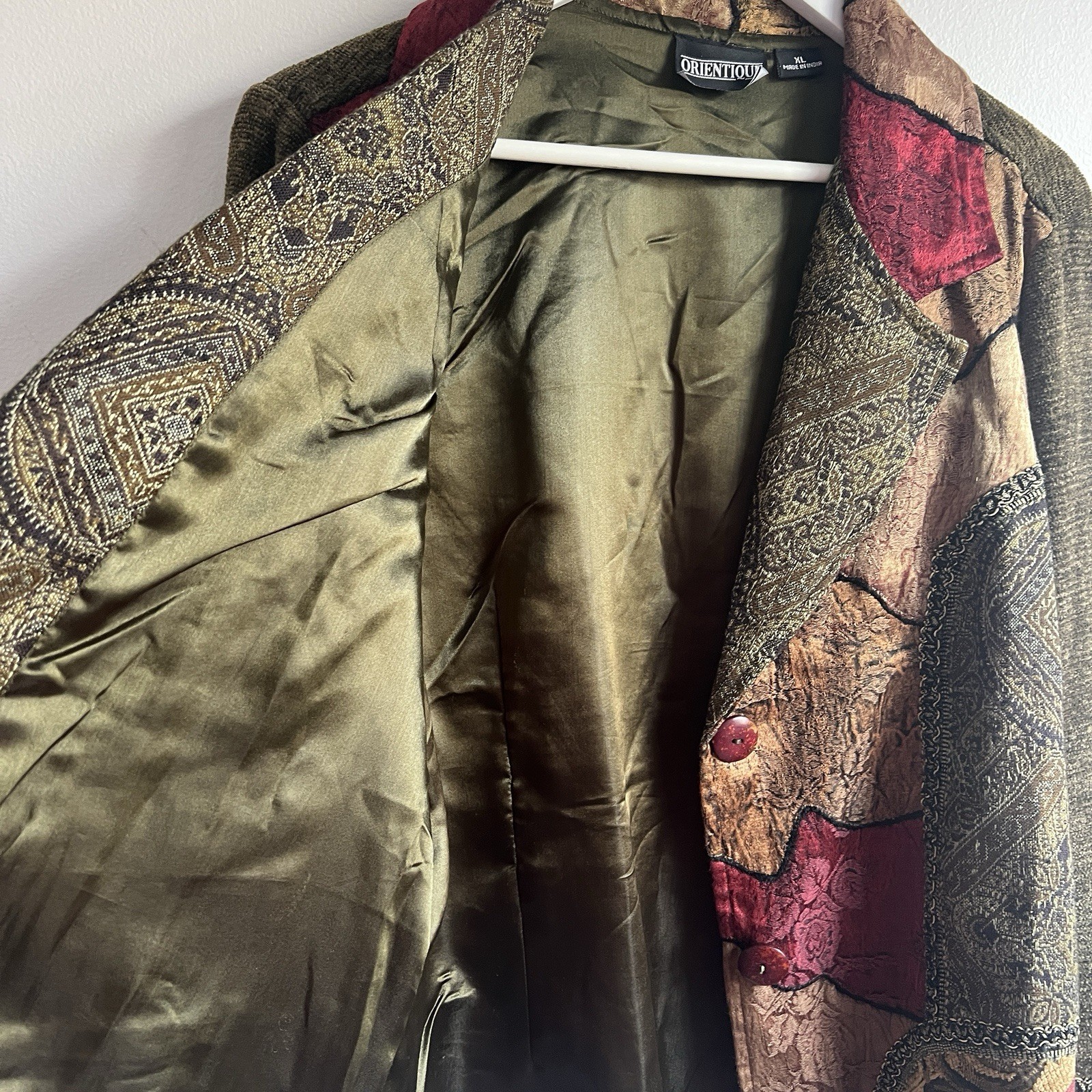 Orientique Vintage Multi-Coloured Patchwork Jacke… - image 6