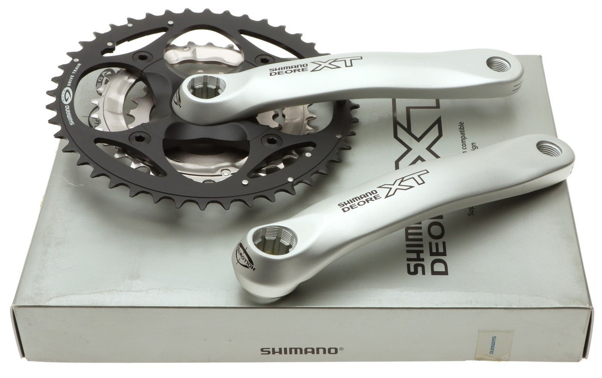 Shimano Deore XT FC-M751 9 Speed Crank Hollowtech 170mm Silver