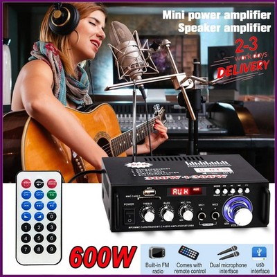 Bluetooth Digital Verstärker Stereo Audio Empfänger Amplifier USB Music Player