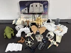 VINTAGE Star Wars Lot Hoth Playset Dewback Die Cast Ewok Glider