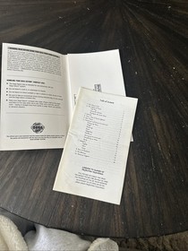 Sega Saturn Manual Only Hexen W/Reg Card Manual Not Stapled