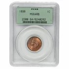 1898 Indian Head Cent 1C PCGS MS 64 RB