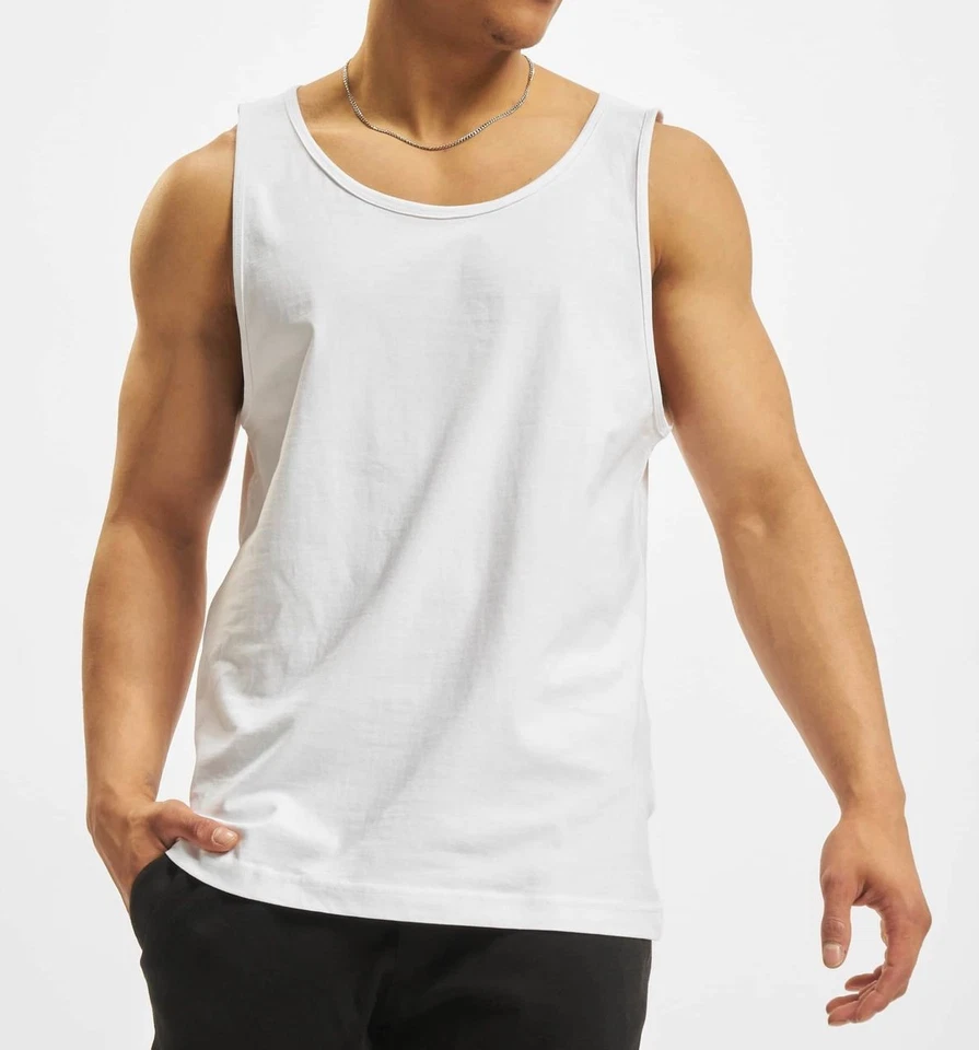 Urban Classics Herren Tank Top  Achselshirt Ärmellos Shirt T-Shirt weiß - Bild 1 von 1