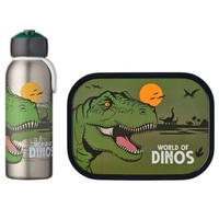 Mepal Thermo-Lunchset Flip-Up Campus Edelstahlflasche Brotdose Dino Kinder