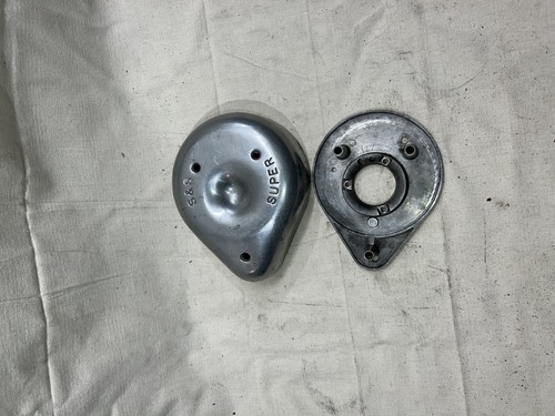 S&S Super B Backing Plate 177 And Tear Drop Air Cleaner Shovelhead Harley