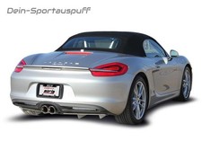 Borla Edelstahl Komplettanlage ab Kat Porsche Boxster Typ 981 2x102mm rund