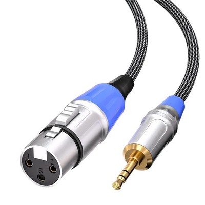 Mikrofonkabel XLR auf Klinke 3,5mm Adapter unsymmetrisch 1m für Camcorder DSLR