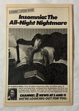 1981 KNXT tv news ad~ GLENDA WINA insomnia the all night nightmare