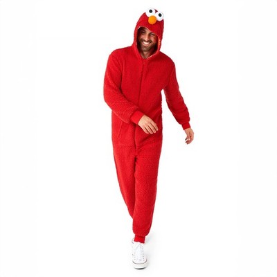 Sesamstraße   Elmo Plüsch Onesie für Erwachsene