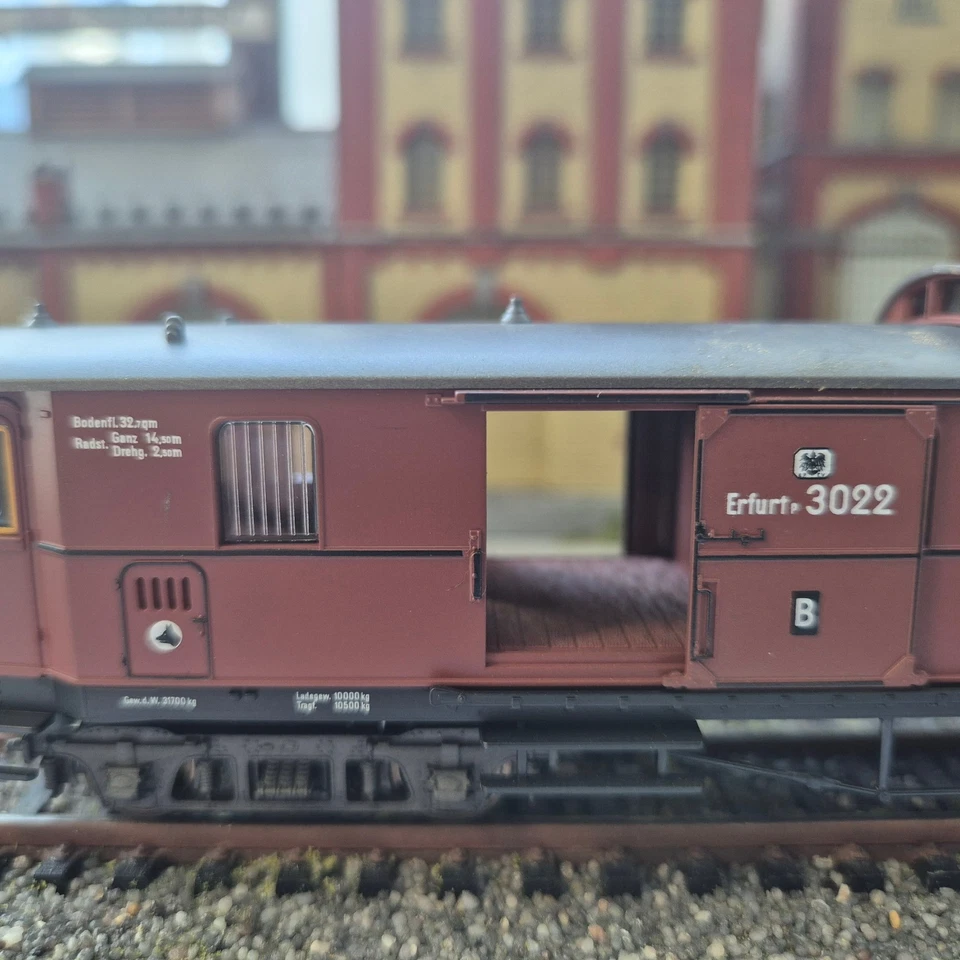 Fleischmann H0 5800 Gepäckwagen" Erfurt 3022" A B der KPEV in OVP/2516 - Bild 3 von 4