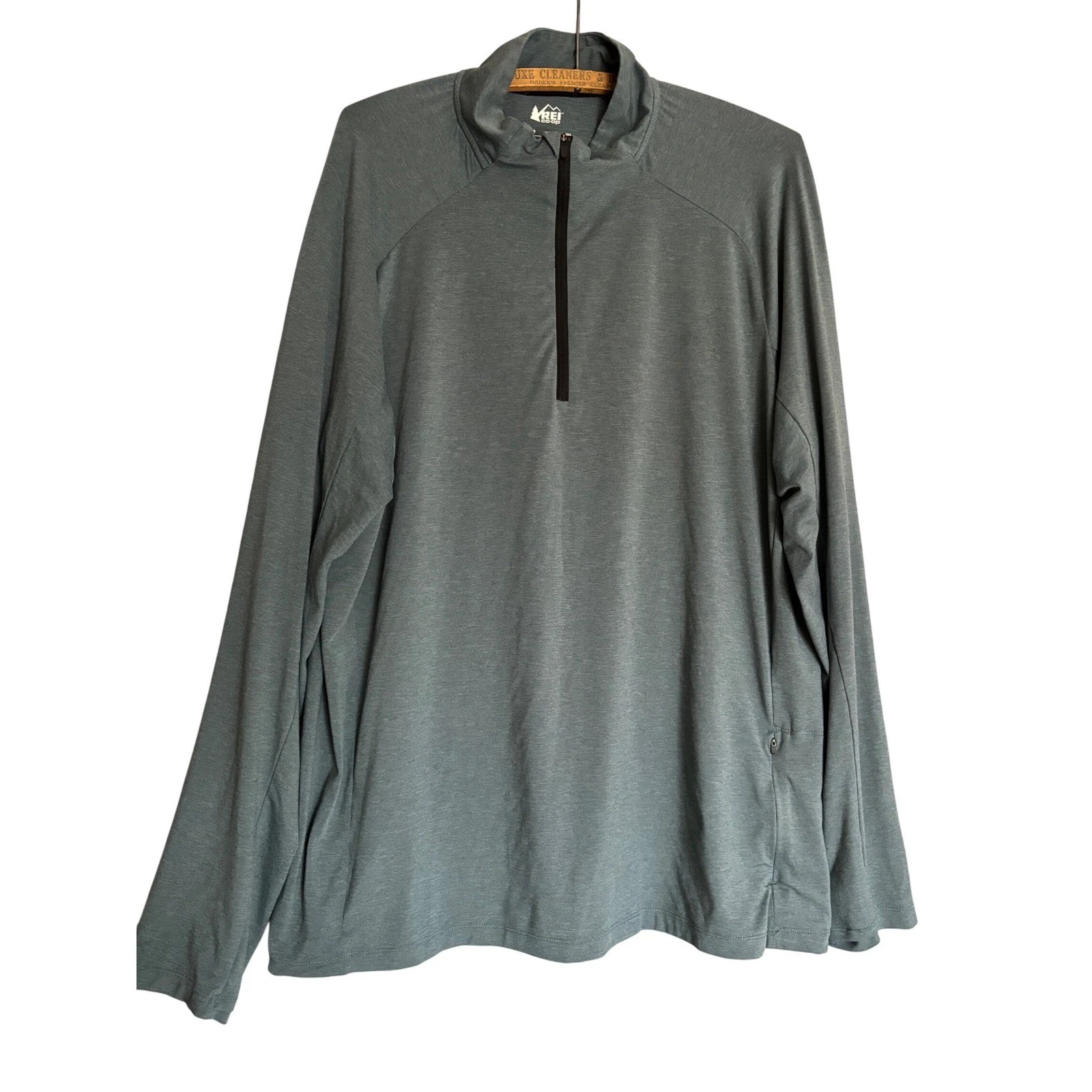 REI Co Op Quarter Zip Pullover Long Sleeve Shirt Mens L Performance Gorpcore