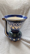 Jolie vase bleu en céramique Quimper HB