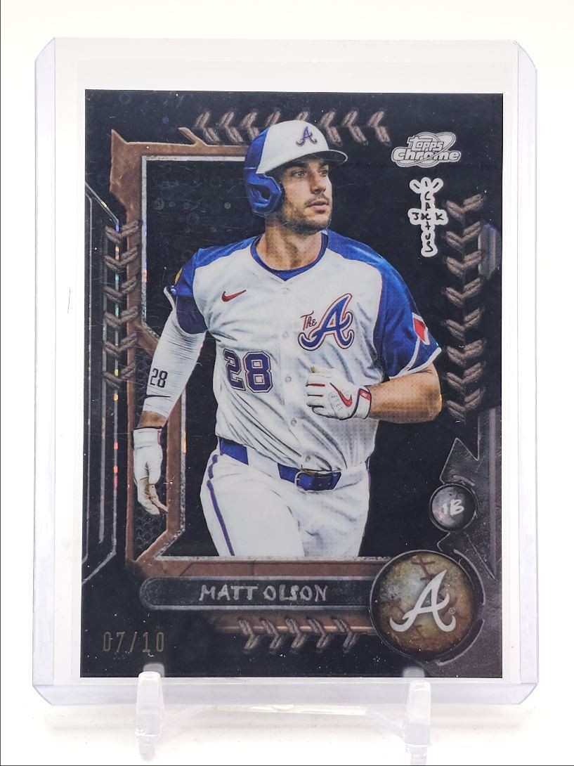 MATT OLSON 2024 TOPPS COSMIC CHROME X CACTUS JACK BLACK REFRACTOR /10 Q4247