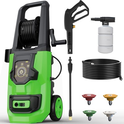 #ad Pressure Washer 5000PSI 3.2GPM Adjustable Touch Screen with 55FT Total Lengt... $210.24