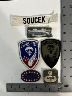 187th RCT Rakkasan 127th Abn Regiment Engineer Korean War patches