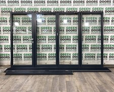 SCHUCO ANTHRACITE GREY BIFOLDS BI-FOLDING SLIDING RAL7016 EXTERNAL EXTERIOR USED
