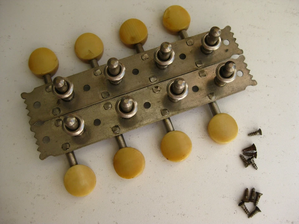 Vintage 1920's Martin Lyra Bruno Gibson Mandolin Tuners Set for Project Upgrade - Image 3 of 4