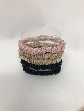 Slip Silk Skinnie Scrunchies in Black, Pink, and Caramel - Elastic Scrunchies...