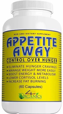 Appetite Away Hunger Suppressant / Diet Supplement (60 Capsules) FS! - Pack of 1