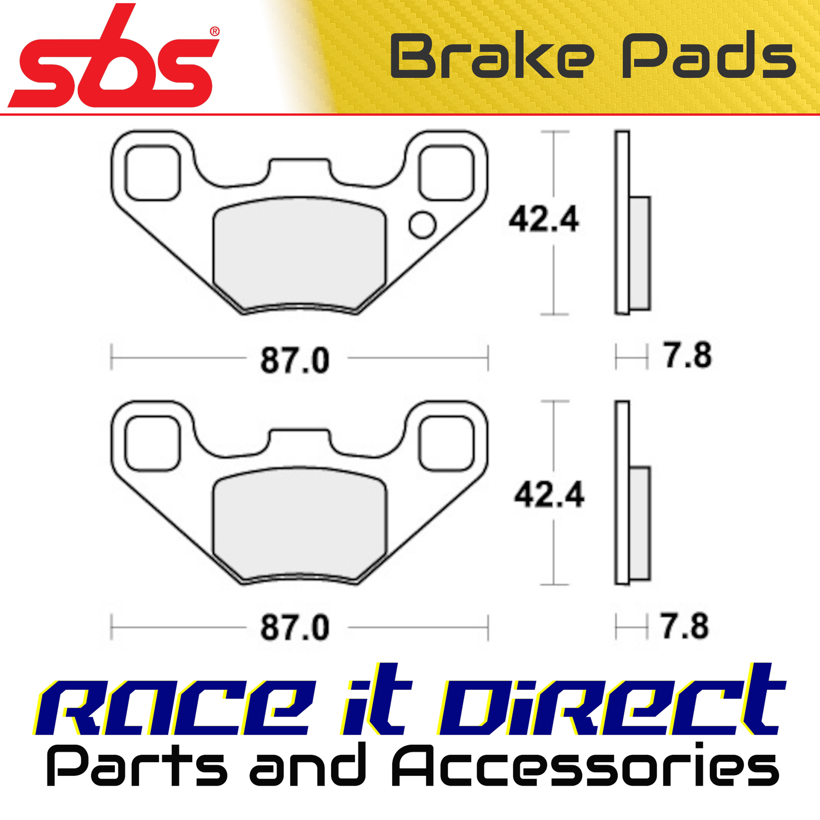 SBS 905ATS BRAKE PADS SINTER